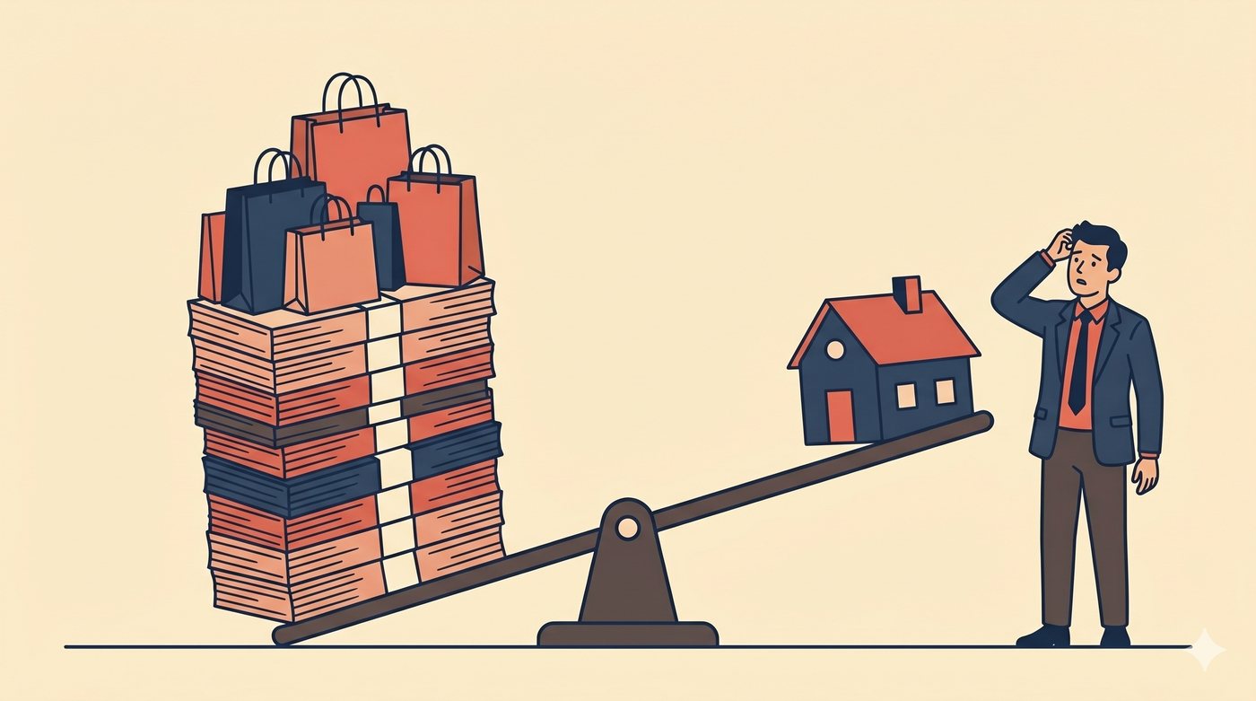 Asset progression in Singapore — a high salary flowing past with no appreciating assets to catch it